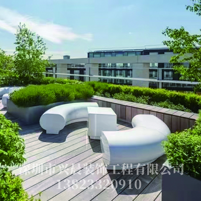 玻璃钢花盆座椅组合