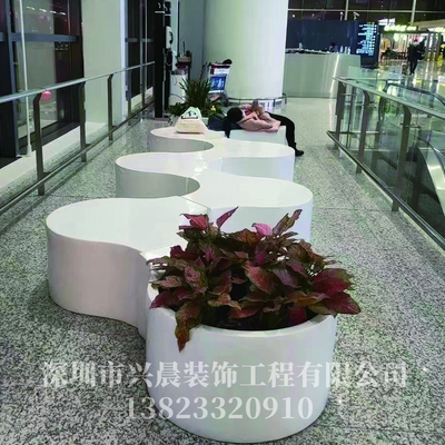 玻璃钢不规则花盆座椅