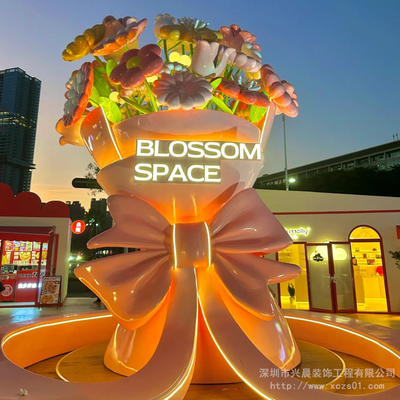 玻璃钢花束雕塑