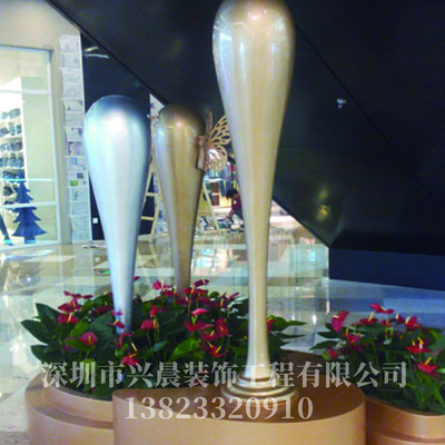 玻璃钢商场花盆座椅