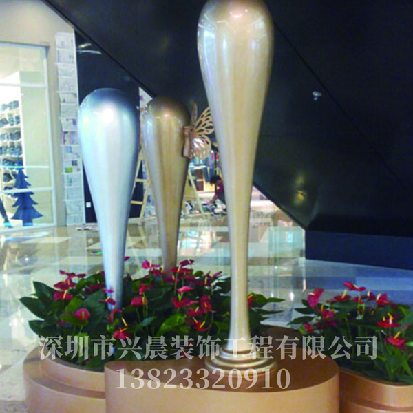 玻璃钢商场花盆座椅