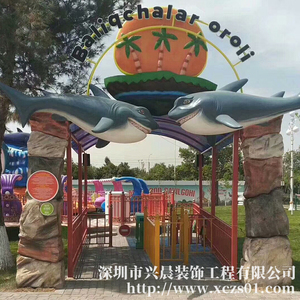 玻璃钢海豚门头