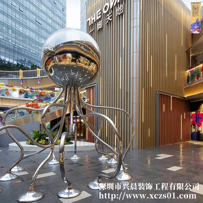 不锈钢商场摆件