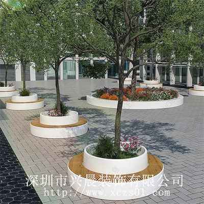玻璃钢树池坐凳